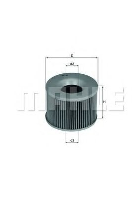 OX61D Mahle Original Масляный фильтр двигателя
